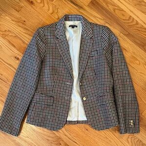 J. Crew Factory Houndstooth Blazer -8